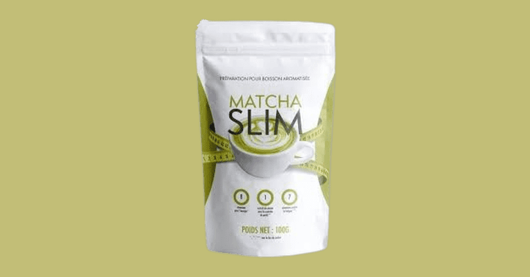Matcha Slim weight loss drink powder 100g white resealable bag with measuring tape for slimming support