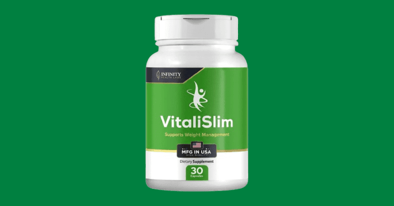 VitaliSlim weight management dietary supplement bottle with 30 capsules made in USA by Infinity Health Labs