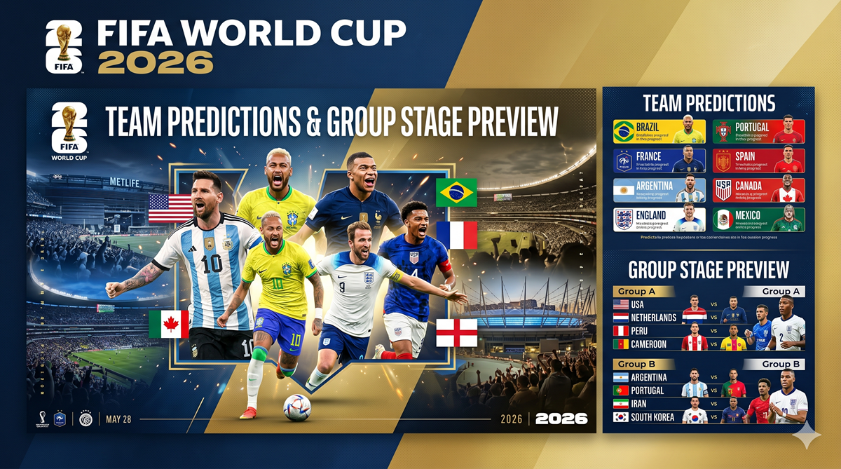 FIFA World Cup 2026 team predictions group stage preview