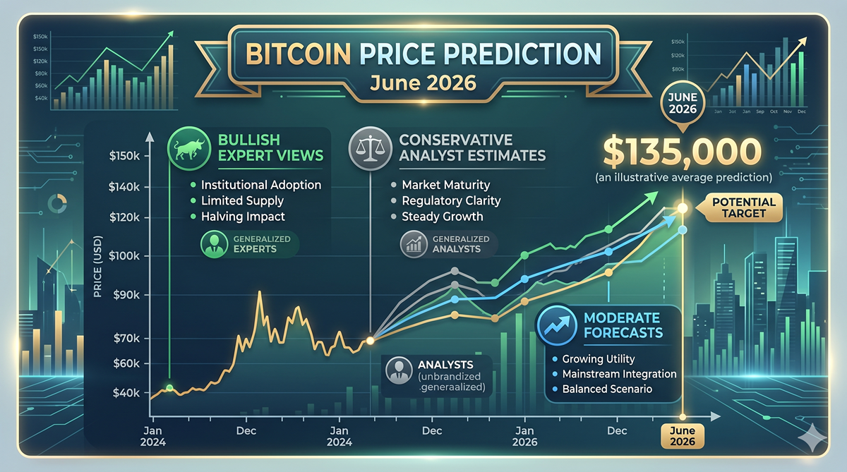 Bitcoin price prediction June 2026