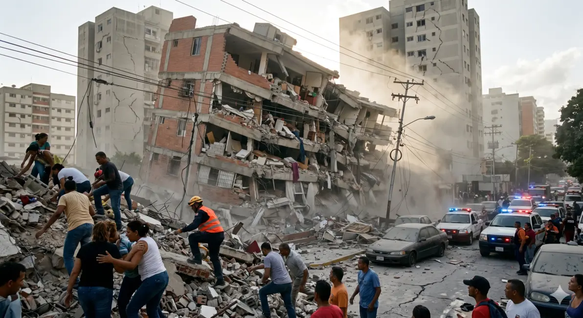 Venezuela Earthquake 2026: Buildings Collapse in Caracas